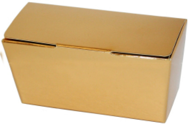 Luxusní krabičky na 250 g čokolády - zlatá (25 ks/bal)