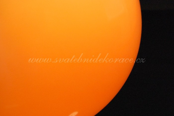 Balonek pastelový - Ø 30 cm - oranžová  (1 ks)