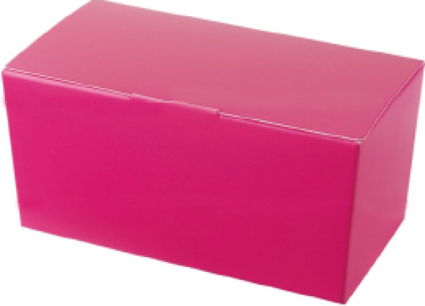 Luxusní krabičky na 125 g čokolády - malinová (25 ks/bal)