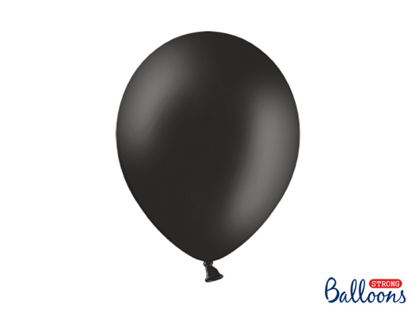 Balonek pastelový - Ø30 cm - černá ( 10 ks / bal )