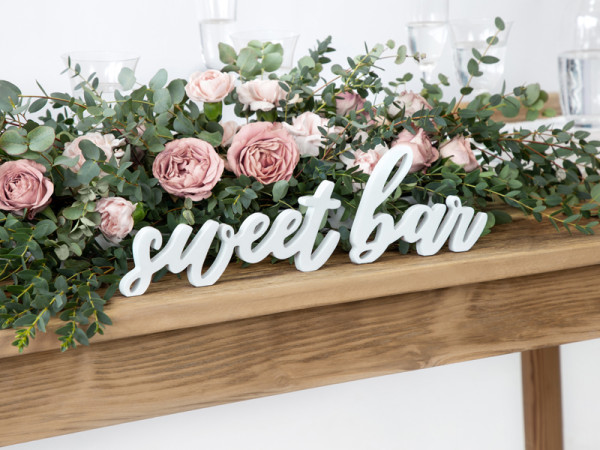 Dřevěný nápis - sweet bar (1 set)