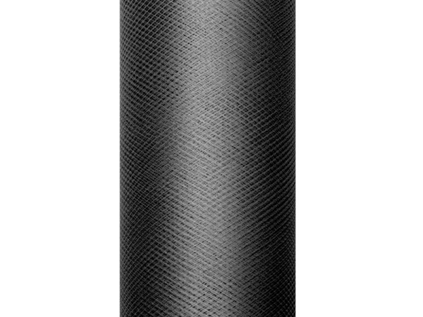 Svatební tyl, šíře 30 cm - černá ( 9 m / rol )