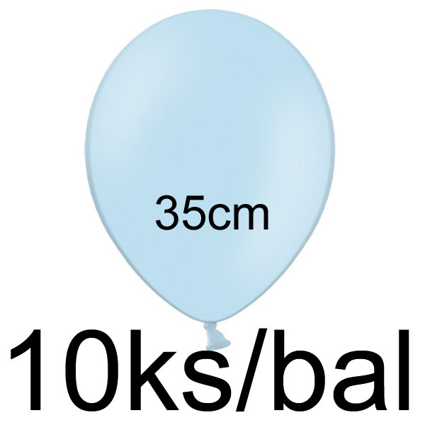 Balonek pastelový - Ø35 cm - světle modrá (10 ks/bal)