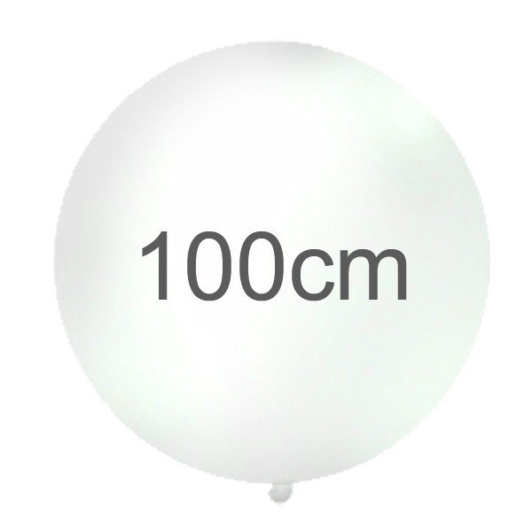 Superbalon PASTEL - Ø100cm - transparentní (1ks)