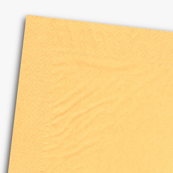 Ubrousky jednobarevné 33 x 33 cm - tmavě žlutá (20 ks/bal)