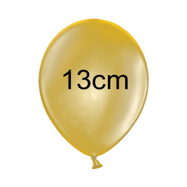 Balonek METALIK - Ø 13 cm - zlatá (1 ks)