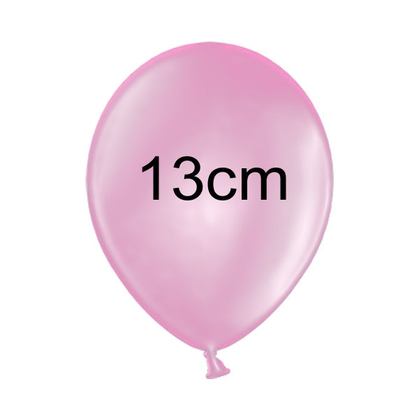 Balonek METALIK - Ø 13 cm - růžová (1 ks)
