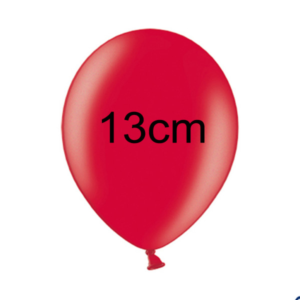 Balonek METALIK - Ø 13 cm - červená (1 ks)
