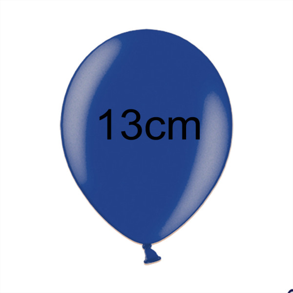 Balonek METALIK - Ø 13 cm - modrá (1 ks)
