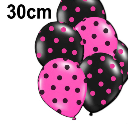 Balonky s puntíky - Ø 30 cm  ( 10 ks/bal )
